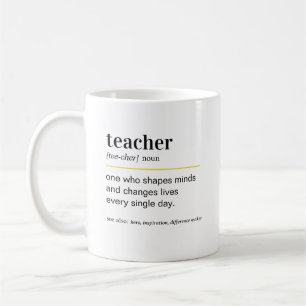 Caneca De Café Presente Definição de Professor