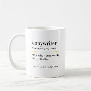 Caneca De Café Presente Definição de Redator