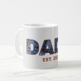 Caneca De Café Presente Denim DADA para Novo Pai