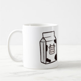 Caneca De Café Presente divertido, caixa de vaca, caixa de leite