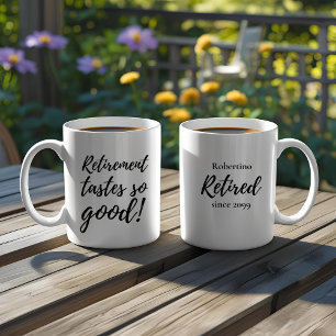 Caneca De Café Presente Divertido de Aposentadoria Tem um Sabor T