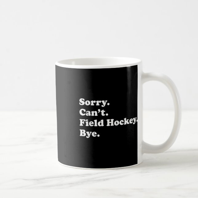 Caneca De Café Presente Divertido de Hóquei em Campo Para Homens  (Direita)