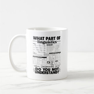 Caneca De Café Presente Divertido de Linguística para Terapeuta d