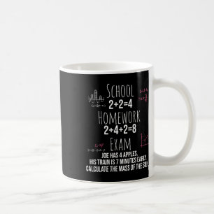 Caneca De Café Presente Divertido de Matemática para Meninas Adol