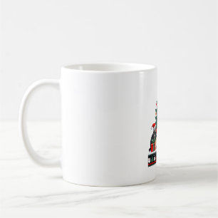 Caneca De Café Presente Divertido de Natal Gato Feio para Mulhere