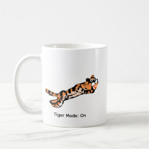 Caneca De Café Presente Divertido de Tigre Saltitante