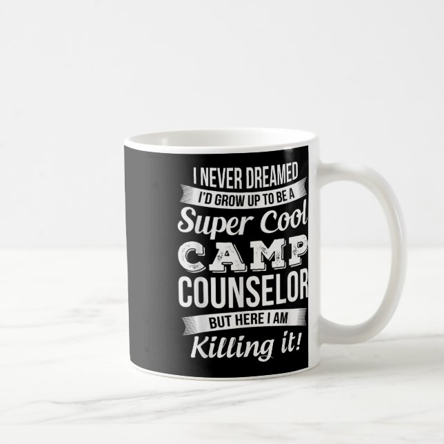 Caneca De Café Presente Divertido para Conselheiro de Acampamento (Direita)