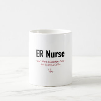Caneca De Café Presente Divertido para Enfermeira de Emergência —
