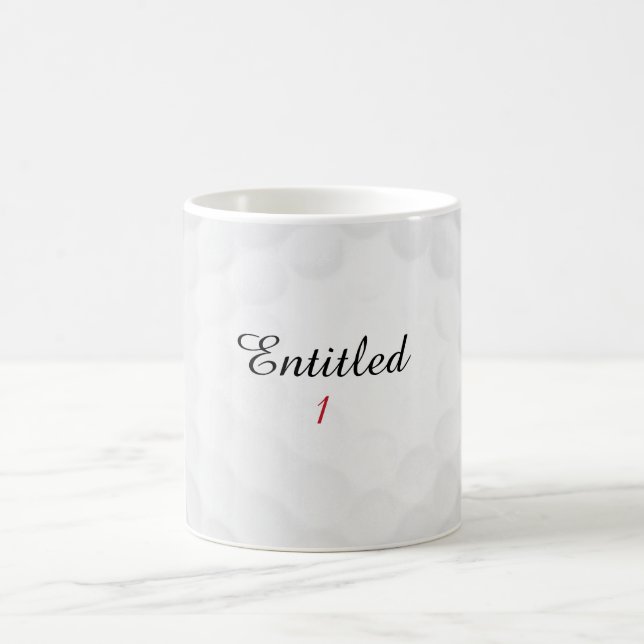 Caneca De Café Presente Divertido Personalizado com Nome de Golfe (Centro)