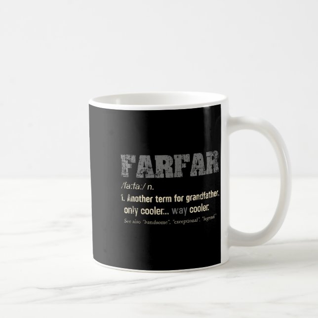 Caneca De Café Presente do Avô Definição Divertida Sueco Farfar (Direita)