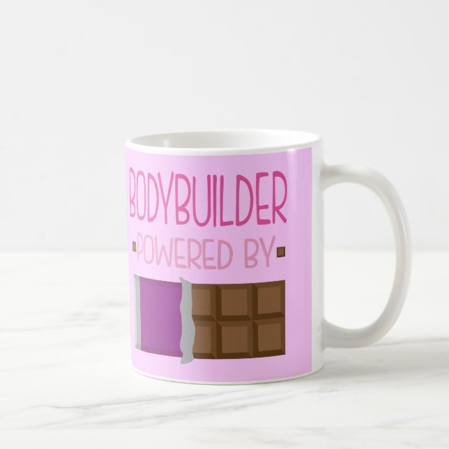 Caneca De Café Presente do chocolate do Bodybuilder para a mulher (Direita)