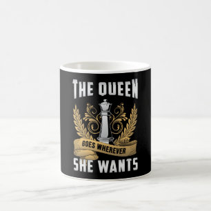 Caneca De Café Presente do Conselho do Xadrez da Rainha Conselho
