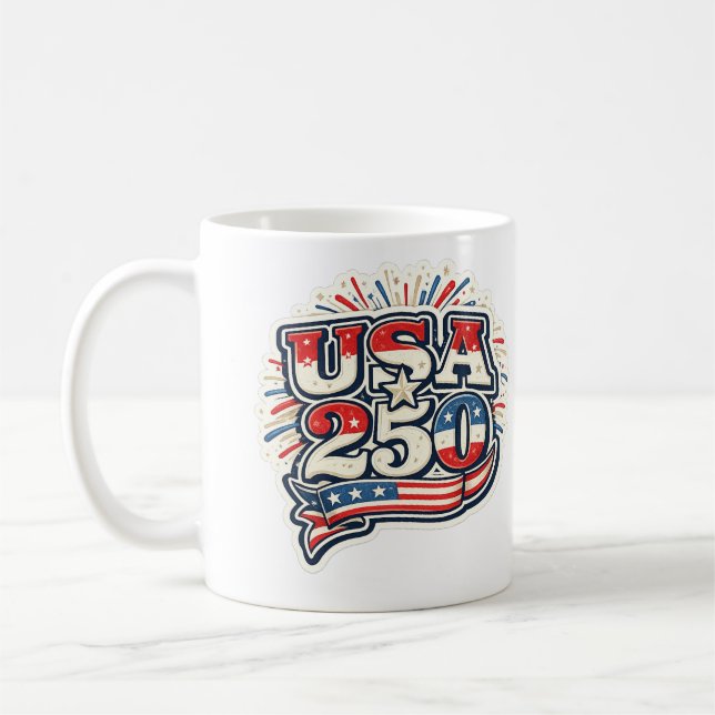 Caneca De Café Presente do Dia 4 de Julho (Esquerda)
