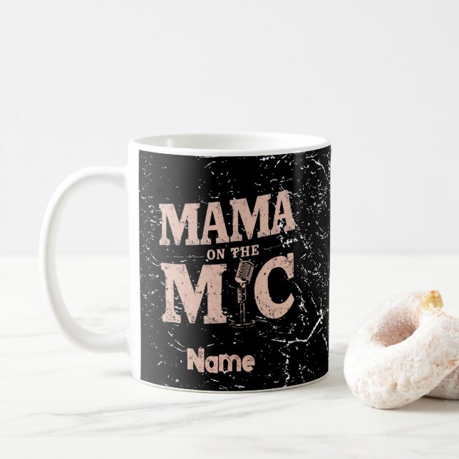 Caneca De Café Presente do Dia das Mães Cantor Divertido Podcaste (Com Donut)