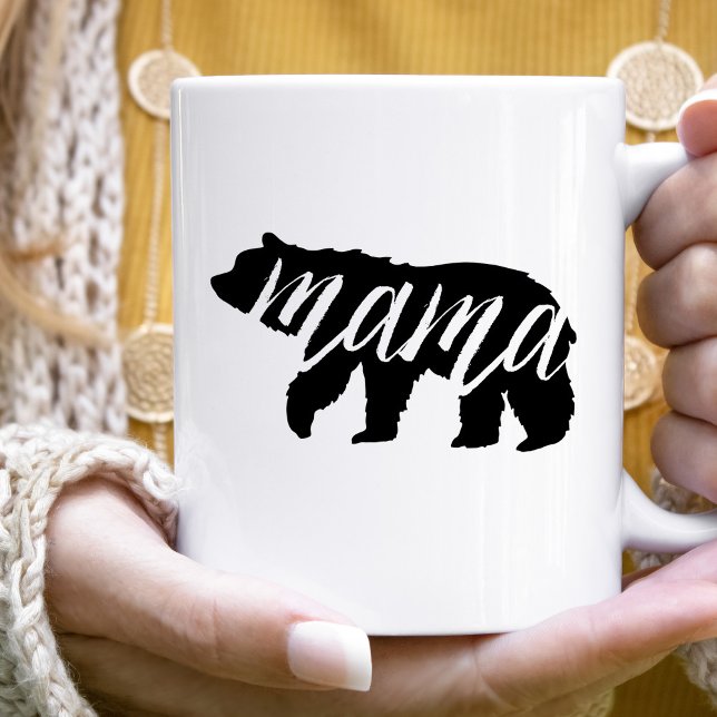 Caneca De Café Presente do Dia das Mães da Mamãe Urso Nova Mãe (Criador carregado)