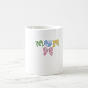 Caneca De Café Presente do Dia das Mães em Patchwork