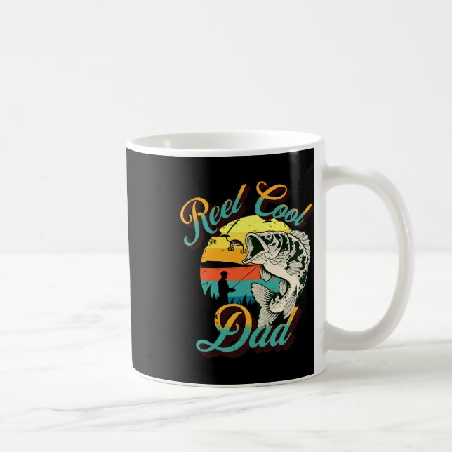 Caneca De Café Presente do Dia de os pais pai - Pesca de Pai Lega (Direita)