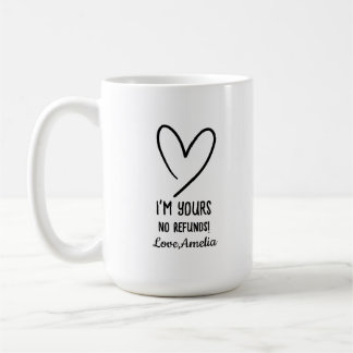 Caneca De Café Presente do Dia dos Namorados - Sou Seu Sem Reembo
