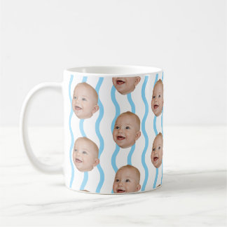Caneca De Café Presente do Dia dos Pais com Rosto de Bebê Persona