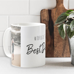 Caneca De Café Presente do Dia dos Pais com Rótulo Moderno Melhor