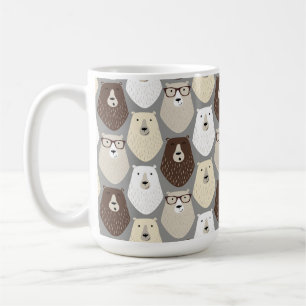 Caneca De Café Presente do Dia dos Pais com Urso Bonito e Engraça