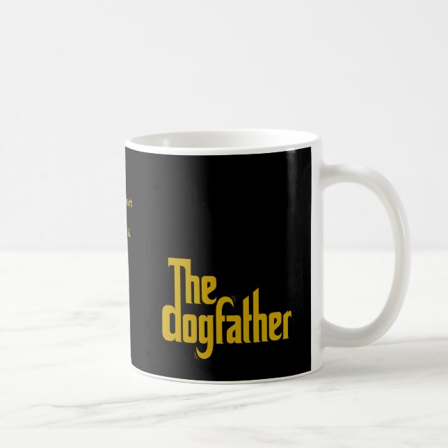 Caneca De Café Presente do Dia dos Pais personalizado O Dogfather (Direita)