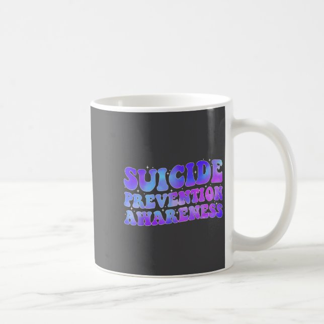 Caneca De Café Presente do Mês de Conscientização sobre Prevenção (Direita)