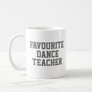 Caneca De Café Presente do Professor de Dança Favorito