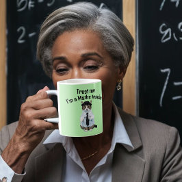 Caneca De Café Presente do professor de matemática confie em mim,