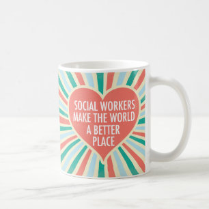 Caneca De Café Presente do trabalhador social Inspiracional