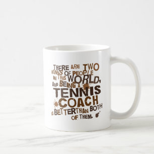 Caneca De Café Presente do treinador de tênis