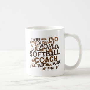 Caneca De Café Presente do treinador do softball