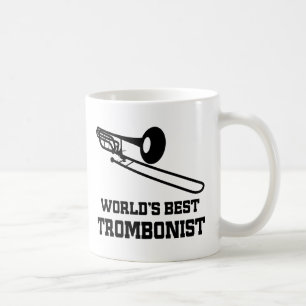Caneca De Café Presente do Trombonist (mundos melhores)
