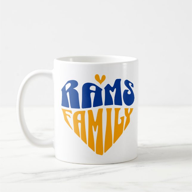 Caneca De Café Presente do ventilador da família Rams (Esquerda)
