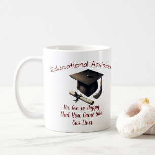 Caneca De Café Presente Educação Assistente ''tão Feliz'' Persona
