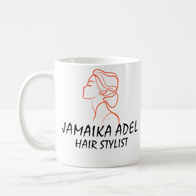 Caneca De Café Presente Elegante para Profissionais de Beleza e S (Esquerda)