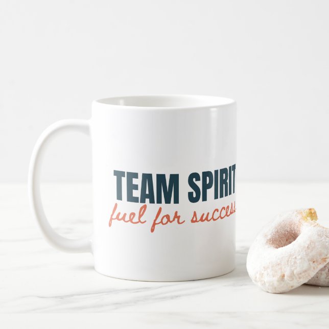 Caneca De Café Presente Empresarial Citação Motivacional Espírito (Com Donut)