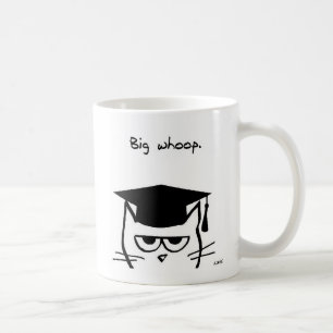 Caneca De Café Presente engraçado da graduação - o gato não é
