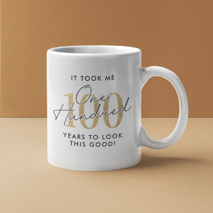 Caneca De Café Presente engraçado de 100º aniversário