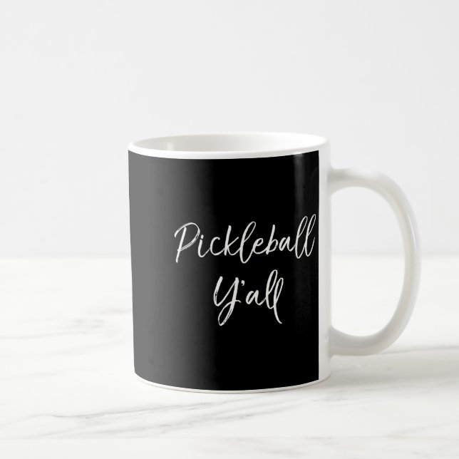Caneca De Café Presente engraçado de citações de pickle ball femi (Direita)
