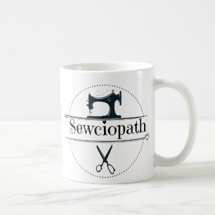 Caneca De Café Presente engraçado de costura, Sewciopata 