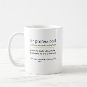 Caneca De Café Presente engraçado de definição de RH