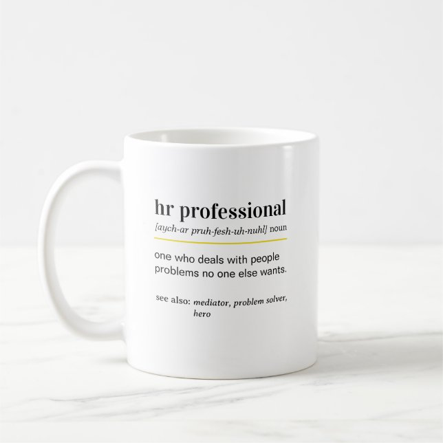 Caneca De Café Presente engraçado de definição de RH (Esquerda)