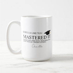 Caneca De Café Presente engraçado de formatura de Mestrado Parabé