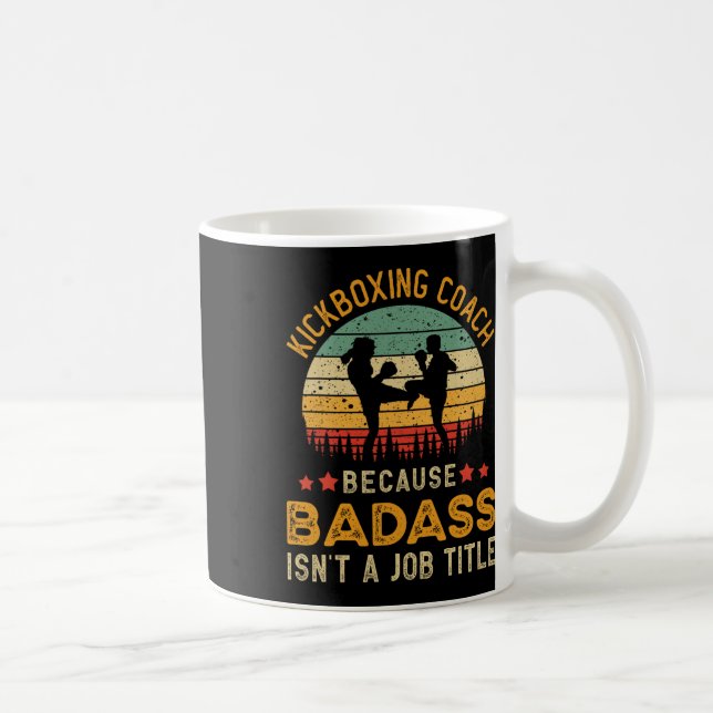 Caneca De Café Presente engraçado de instrutor de kickboxing para (Direita)