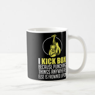Caneca De Café Presente engraçado de Kickboxing para lutador Comb