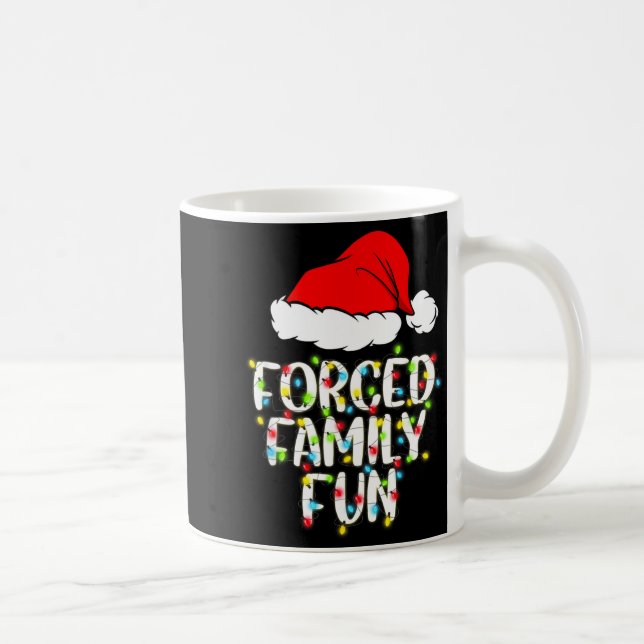 Caneca De Café Presente Engraçado de Natal Sarcástico Diversão Fa (Direita)