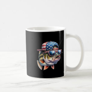 Caneca De Café Presente Engraçado de Pesca e Pescador Bandeira Am