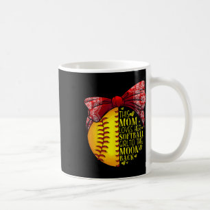 Caneca De Café Presente Engraçado de Softbol para Mãe Mulheres Ar