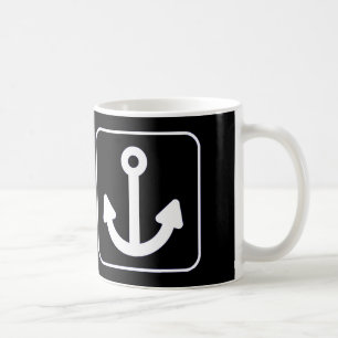 Caneca De Café Presente engraçado de Wanchor da âncora de W